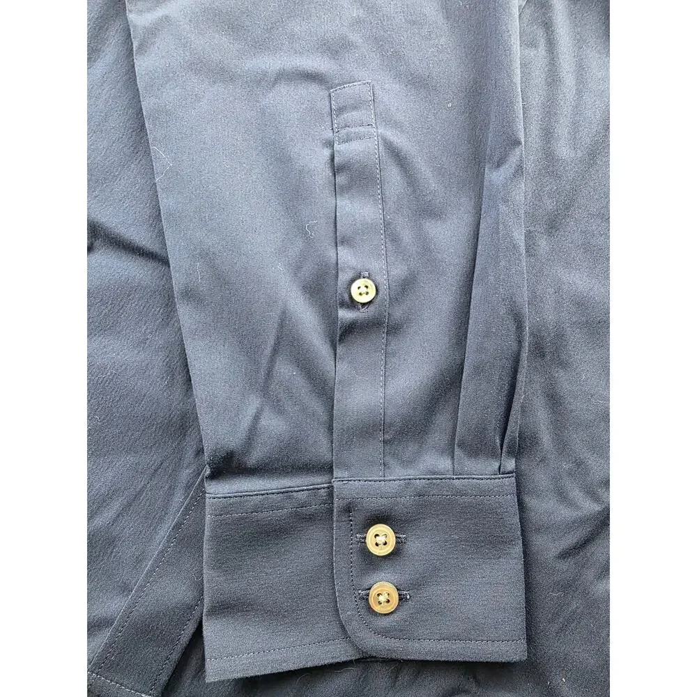 Untuckit For Her Blue Button Down Shirt Size 10